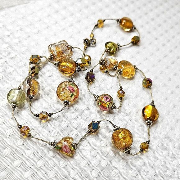 Premier Designs Venetian Glass Necklace - Picture 7 of 8